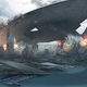 Image for article titled Stunning Star Trek Into Darkness concept art shows starships at war